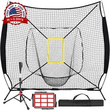 Malla Con Marco 7X7 Pies Para Practica Bateo De Beisbol Baseball Pitchers Kit US