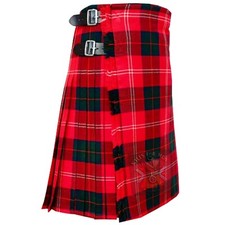 Clan Chisholm Modern Tartan Kilt for Men  Scottish Traditional Highland Kilt