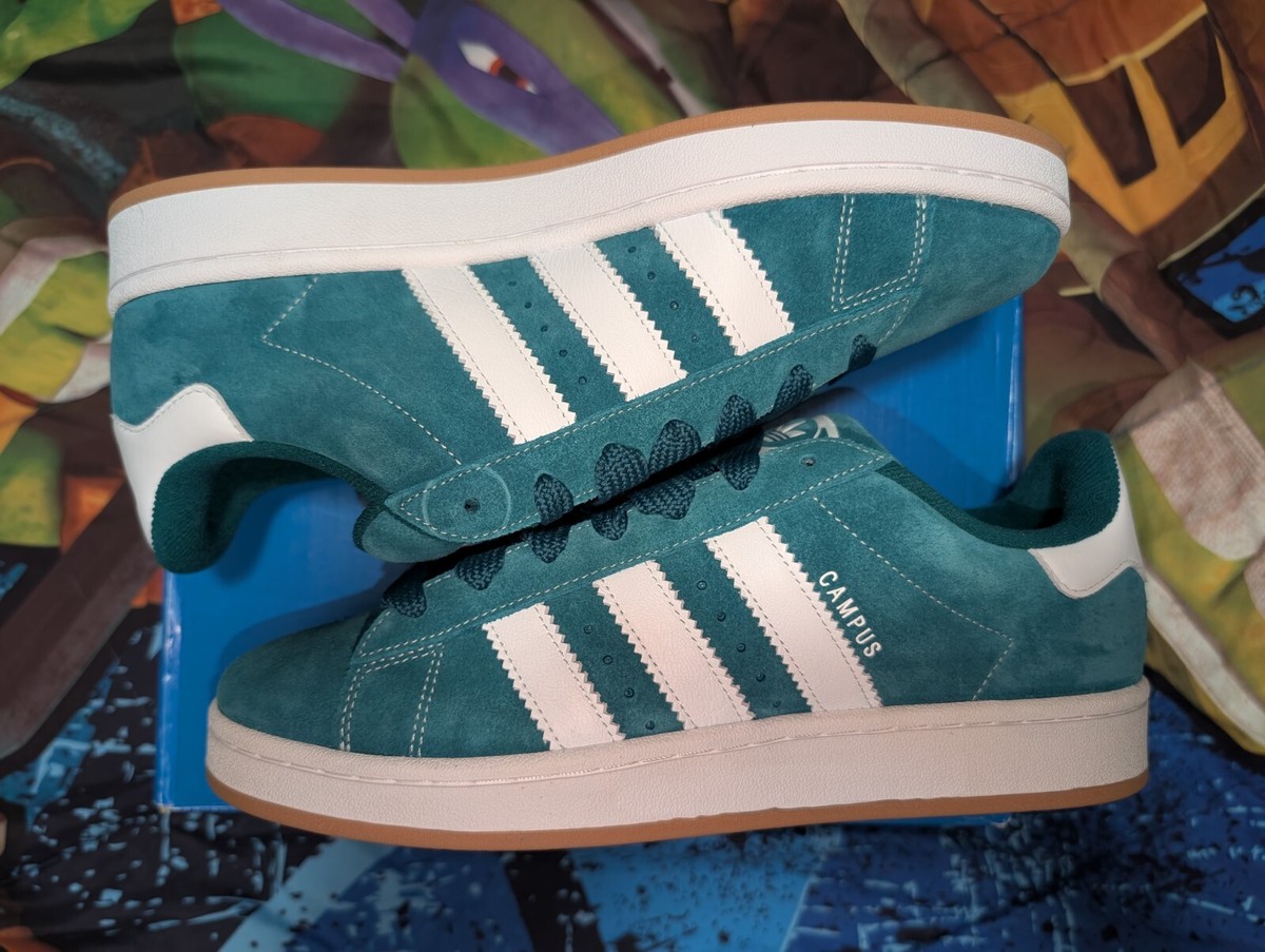 Adidas Mens Campus 00s Originals Size 11 Teal Green White ID1437 NIB