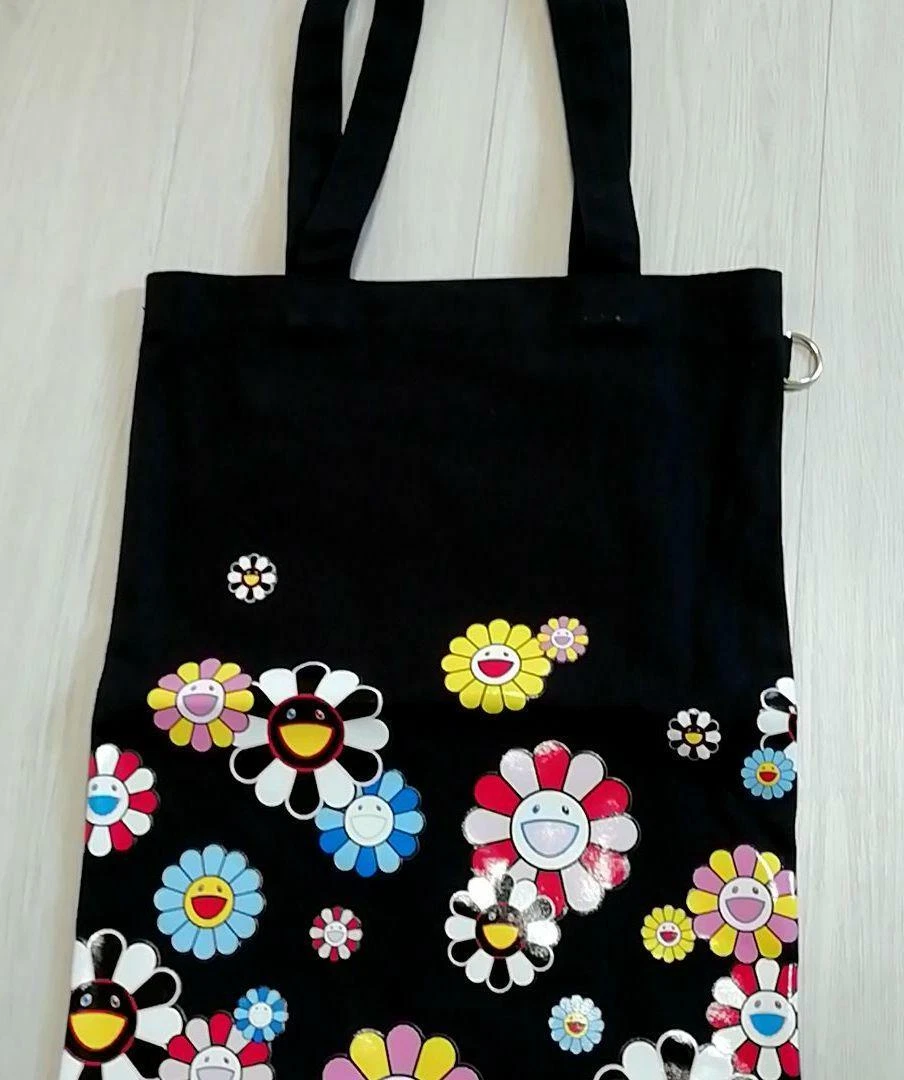 shu uemura × Takashi Murakami Collaboration Tote Bag Black New