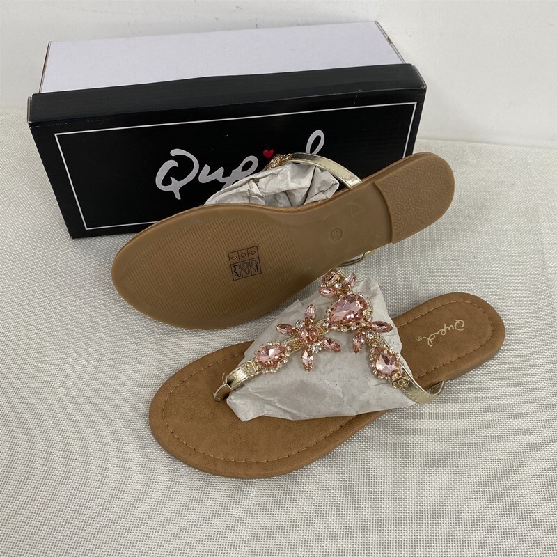 PANTOFOLA D’ORO Europa America infradito con strass ciabatte da donna sandali da spiaggia