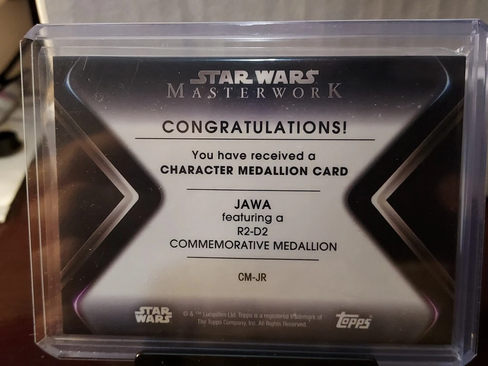 Jawa 2021 Topps Star Wars Masterwork Character Medallion R2-D2 Jawa CM-JR - Image 3 of 3