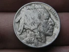 1938 D Buffalo Nickel 5 Cent Piece- Denver, VG/Fine Details
