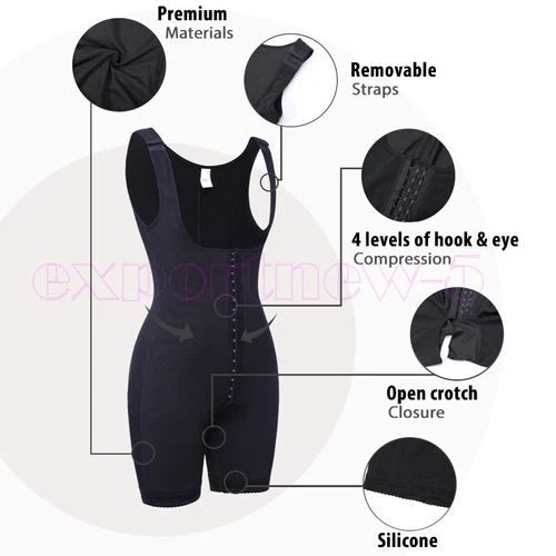 Fajas Colombianas Ganzkörperformer Reductoras Levanta Cola Post-OP Gürtel - Bild 5 von 13