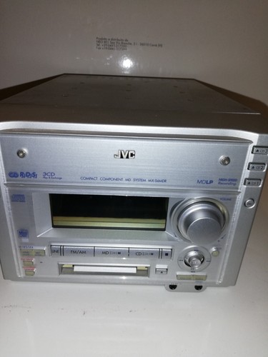 JVC COMPACT COMPONENT MD SYSTEM MX-S6MDR TUNER LECTEUR 3 CD MINIDISC FONCTIONNE - Afbeelding 3 van 5