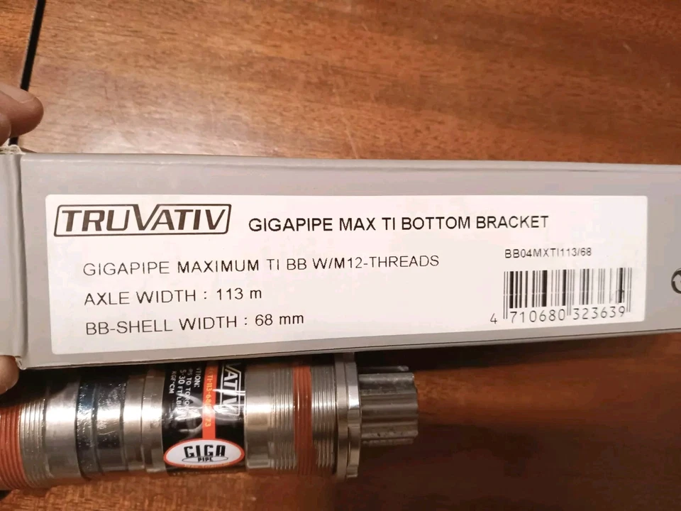 Nuevo de Lote Antiguo Truvativ Gigapipe Max Ti 68 X 113 Foto 4 de 4