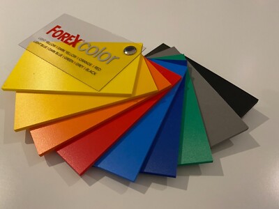 FOREX  COLOR PVC Hartschaumplatte farbig  5mm  Kunststoff Zuschnitt kostenlos