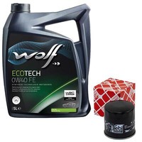 MotoröL Set 0W40 5 Liter + ÖLfilter 108330 FüR Audi A1 A3 Seat Skoda VW Golf 1.5