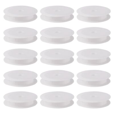 50Pcs Empty Plastic Wire Spools 2.64'' in Diameter Thread Bobbins for Beading ...