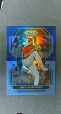 2022 Panini Prizm Tier II Navy Carolina Blue Prizm #202 Trevor Rogers Marlins