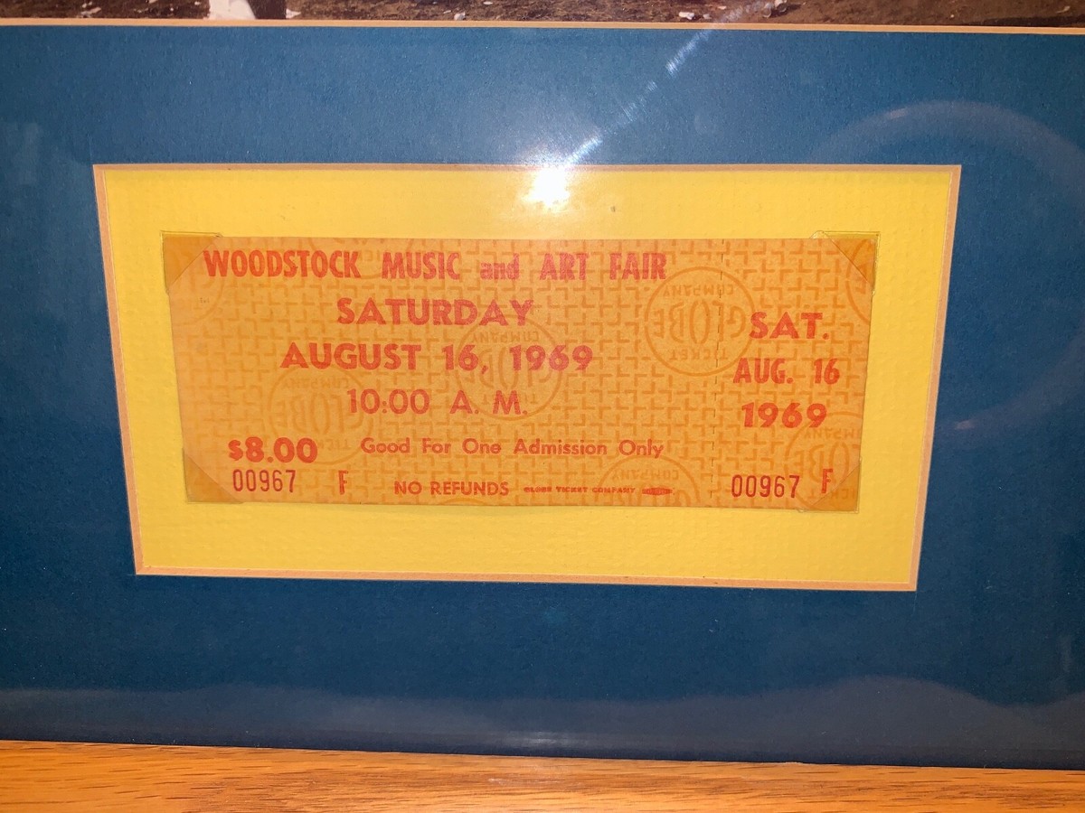 Woodstock Poster Original 1969 Signed by Jerry Garcia & artist