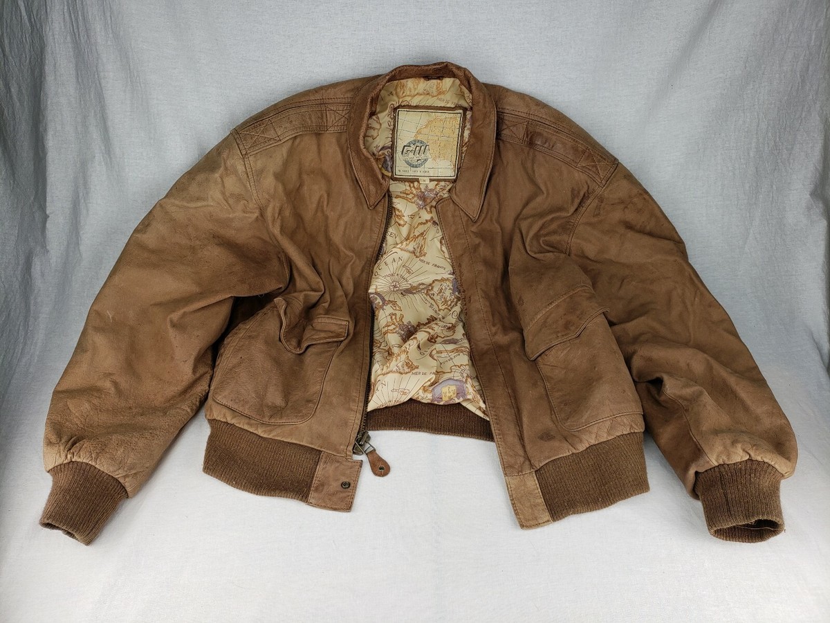 G-III GLOBAL IDENTITY ジャケット L/G Global Identity G-III Leather Jacket- Size Men's M- Brown