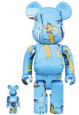 Bearbrick jean-michel basquiat be@rbrick 4 sets100% 400% Medicom