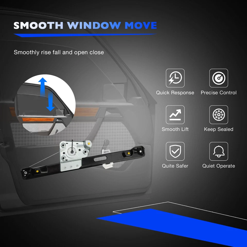 Power Window Regulator Rear Right For BMW E90 E91 328i 335i 330i 335d M3 323i - Image 3 of 4