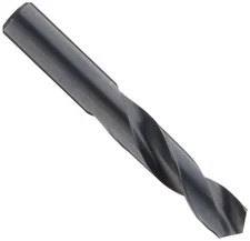 Chicago Latrobe 157 High-Speed Steel Short Length Drill Bit, Black Oxide Finish,