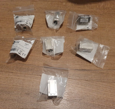 7 pcs. Verbinder RJ45 Modular coupler, 2x RJ45 female (8P8C), Ethernet-Verbinder