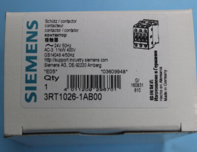 1PCS Siemens 3RT1026-1AB00 3RT10261AB00 Contactor AC24V -New Ship *UP