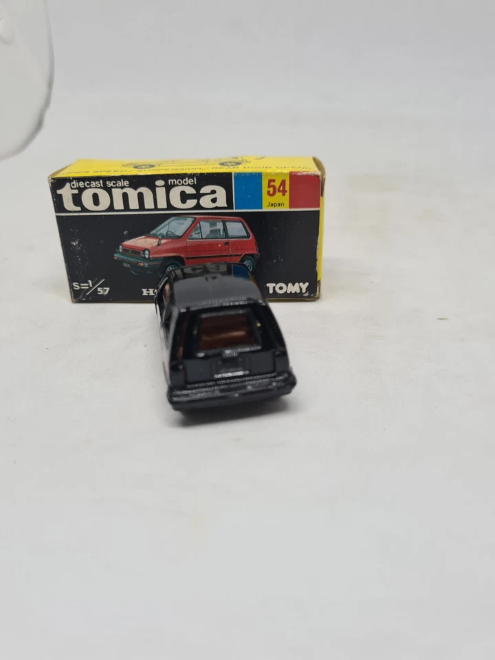 Tomica # 54 Honda City Turbo Hecho en Japón Nuevo En Caja De Colección 1980 1:57 Negro Foto 2 de 4