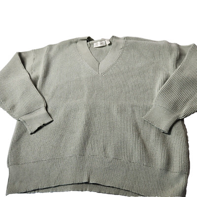 RD Style Women's Size Large Green Sweater V Neck Jocelyn New