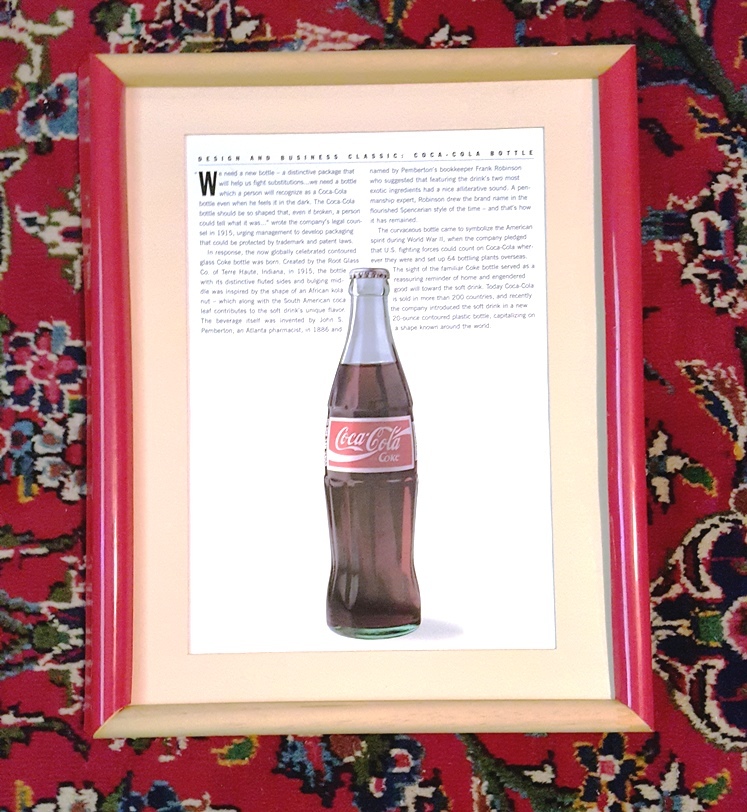 Coke Advertising Print in Frame 