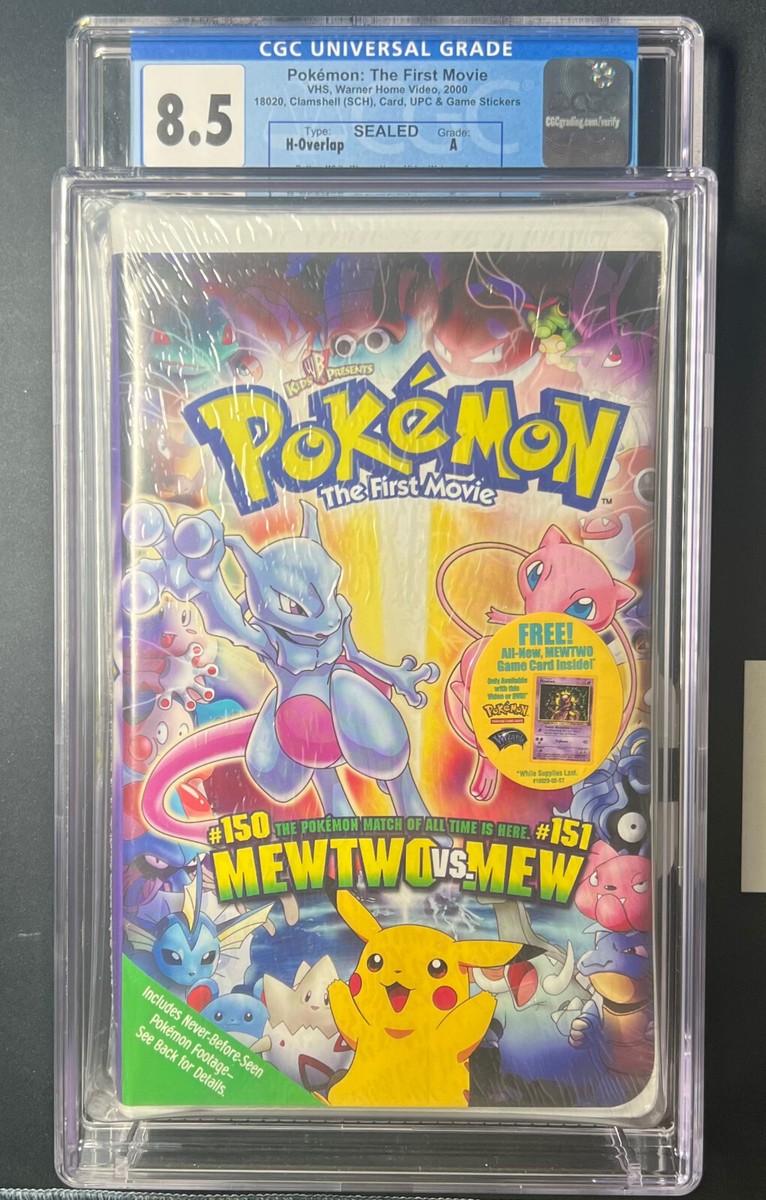 未開封　MOVE 1st color CGC 8.5 Graded - Pokemon: The First Movie VHS Sealed w/ H-Overlap