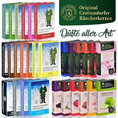 Crottendorfer Räucherkerzen 43 Duftvarianten Größe M Original Erzgebirge   