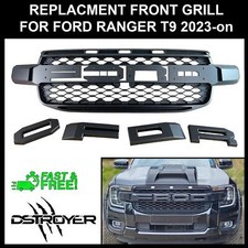 REPLACEMENT RAPTOR STYLE FRONT GRILL WITH LED LIGHTS FOR FORD RANGER T9 23-on