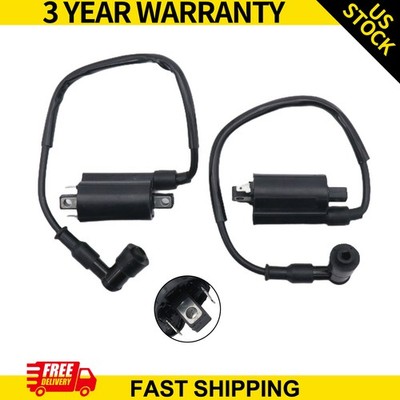 Pair Front Ignition Coil Fit Kawasaki Mule 4010 KAF620M KAF620N 4x4 2009-2021
