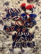 Lot Of 4th Of July Hair Accessories 4 Of Each Kind 24 Pcs Total