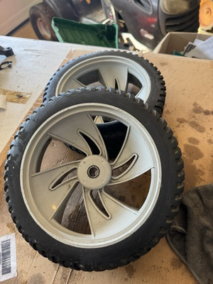 #ad Troy Bilt Pressure Washer Wheels – OEM Pair – Solid Rubber Tires $65.00