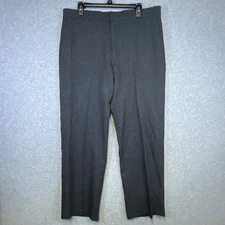 Vintage Levi's Action Dress Pants Men's 36x28 Gray USA Classic Fit Flat Front