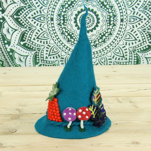 LoudElephant Handcrafted Wool Felt Hat from Nepal - Owl 1