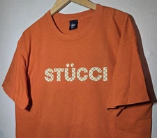Vintage Stussy Monogram Tee Stucci 90s Y2K USA Skate Wear LA Logo Size Large