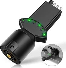 7 Way Blade & 4 Pin Trailer Light Circuit Tester with LED 7Way to 4 Pin
