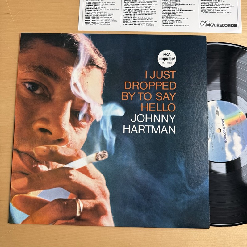 Johnny Hartman I Just Dropped By To Say Hello Vinyl LP + Original Sleeve VG+
