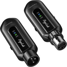 Wireless Microphone Transmitter Receiver 2.4Ghz, Wireless XLR Microphone System,