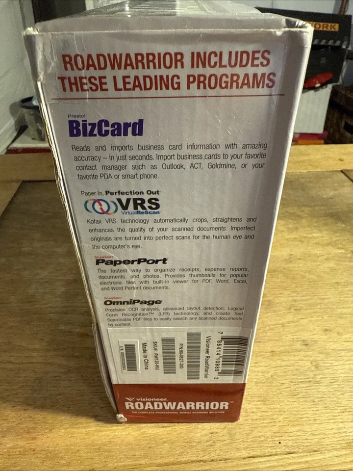 Visioneer RoadWarrior RW120-WU Professional Mobile Scanning Solution 600dpi USB - Image 4 of 4