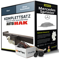 Anh&auml;ngerkupplung starr f&uuml;r MERCEDES Sprinter +E-Satz NEU AHK