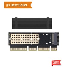 PCIE NVME Adapter, M.2 to PCIE Adapter with Heat Sink for M.2 NVME M-Key SSD ...