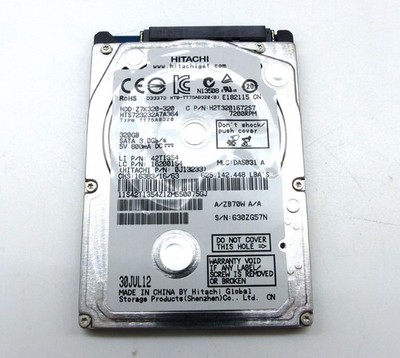 HITACH FESTPLATTE  SATA  2,5  7mm  320GB 7200RPM  7K320-320