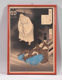 di3/11 Tsukioka Yoshitoshi Holzschnitt 1886 aus "Hundert Ansichten des Mondes"