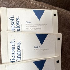 Microsoft Windows Graphical Environment 5.25" Floppy Disk Set for DOS