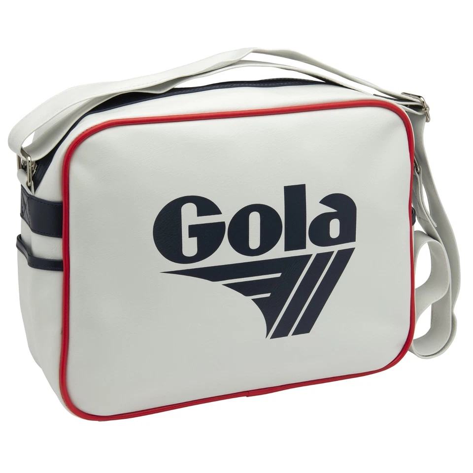 Bolso Mensajero Gola Clásico Retro Blanco/Azul Marino/Rojo Foto 2 de 3