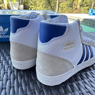 Adidas Basket Profi White Royal Blue Men's Athletic Shoes FW3112