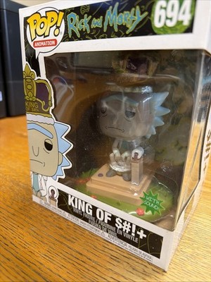 Funko Pop! Animation Rick and Morty #694 King of S#!+ Vinyl Figure w/ Sound