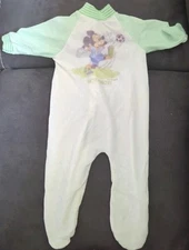 Vintage 1980s Lullaby Land Mickey Mouse Pajamas Size Medium Hot Shot 14.5 - 18lb