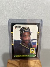 Donruss 1987 Barry Bonds Rookie Card Pittsburgh Pirates. rookie card picture