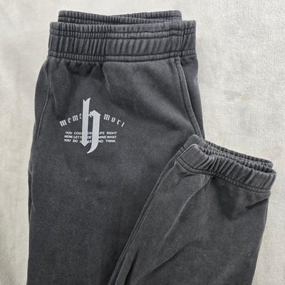 1Hund Size L Memento Mori Mortality Skeleton Sweatpants Black Streetwear Joggers