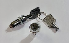 (2)  Chrome DPST 1/4-Turn Turn Key Switches
