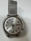 Vintage Seiko Watch Men Winding Automatic 17 Jewel 7009-8129 37mm Running Read